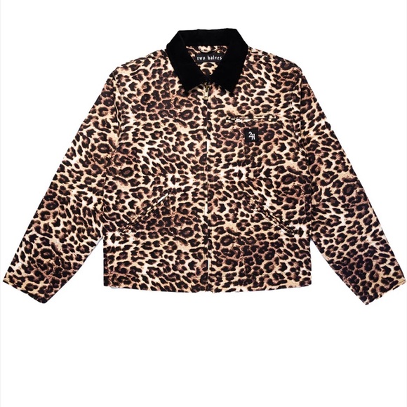 Leopard Print Utility/Work Jacket - Picture 1 of 6